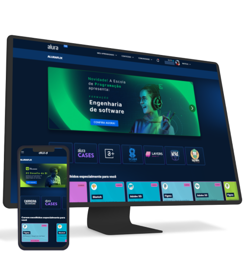 Imagem da plataforma alura